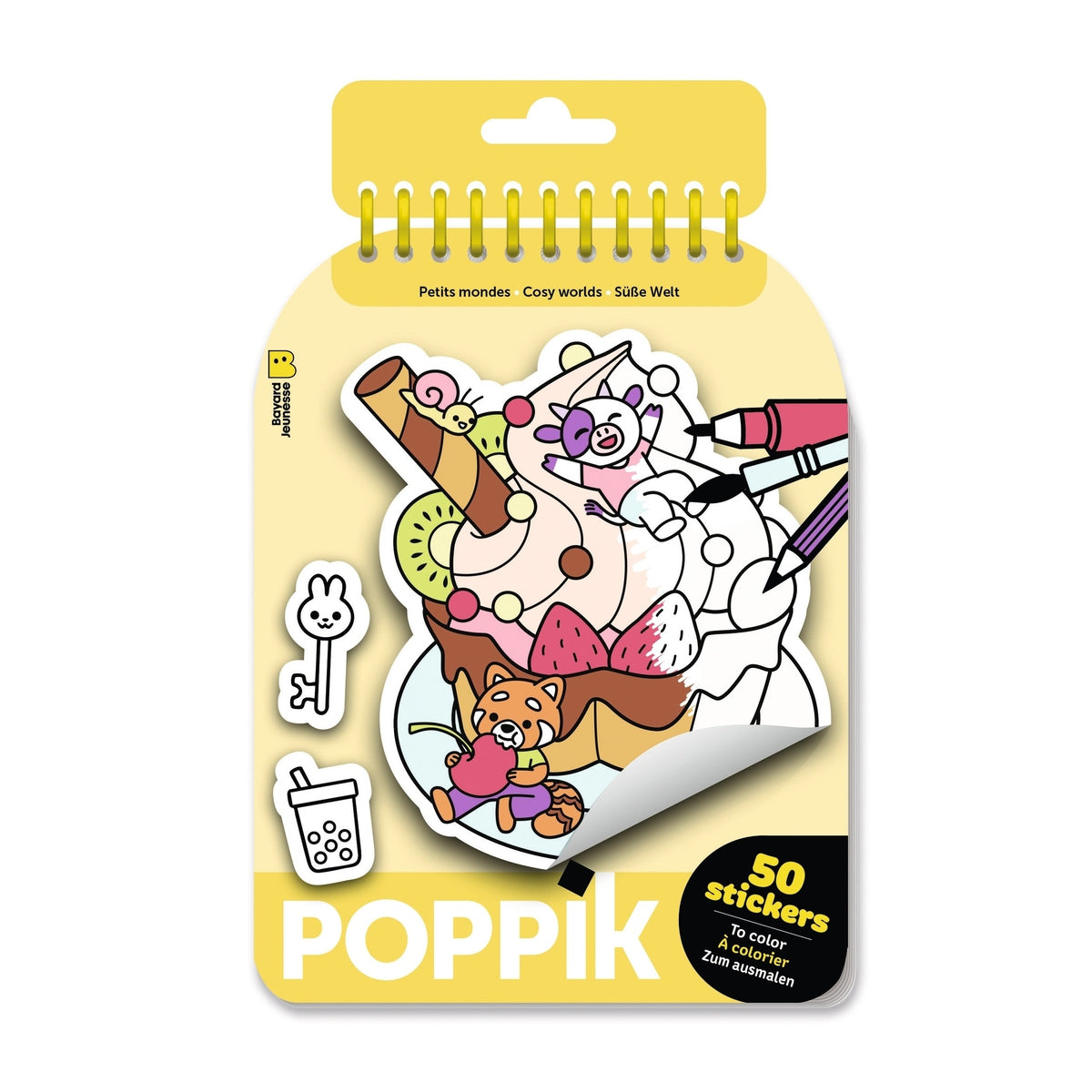 Sticker Notebook | Cosy Worlds | Poppik