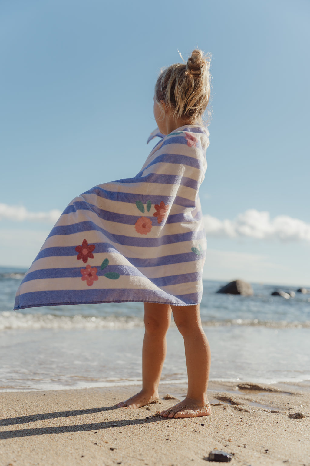 Toalha de Praia | Dreamy Purple Stripe