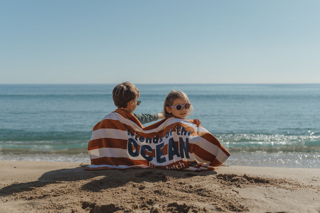 Toalha de Praia | Ocean World Brown Stripe