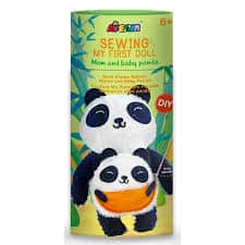 Sewing My First Doll | Mom and baby panda