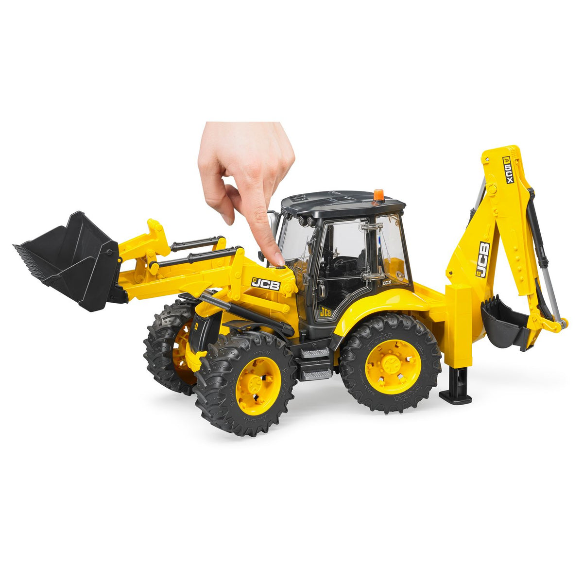 JCB 5CX com Pá Carregadora Traseira BRUDER