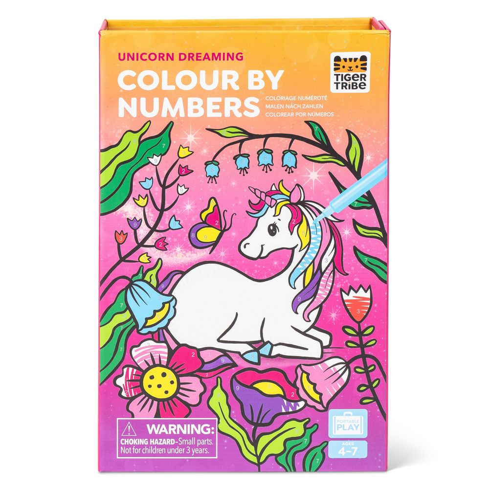 Colour By Numbers Unicorn Dreaming