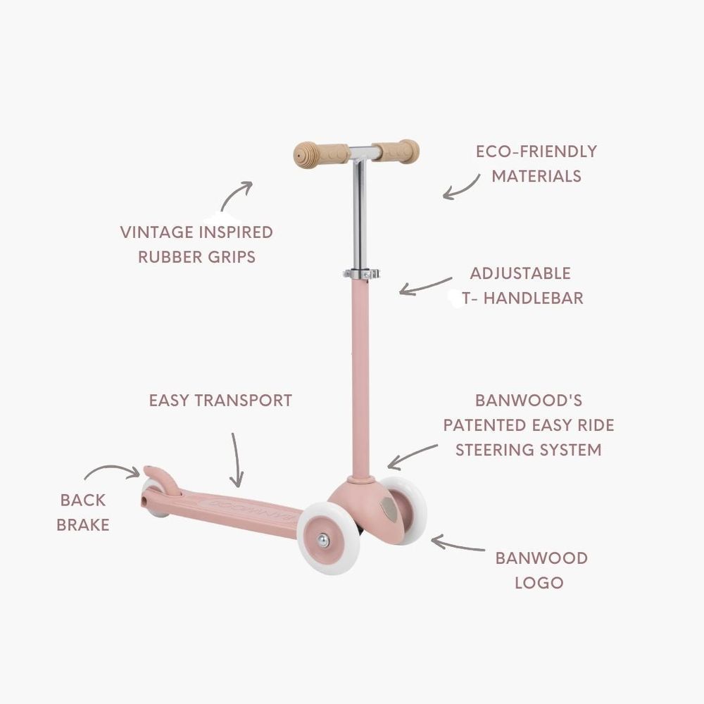 Trotinete Eco Dusty Rose