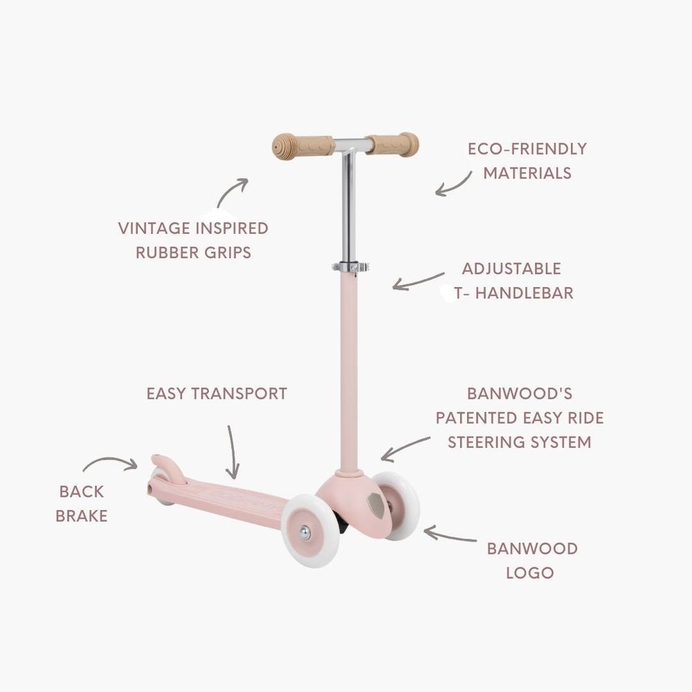 Trotinete Eco Faded Pink