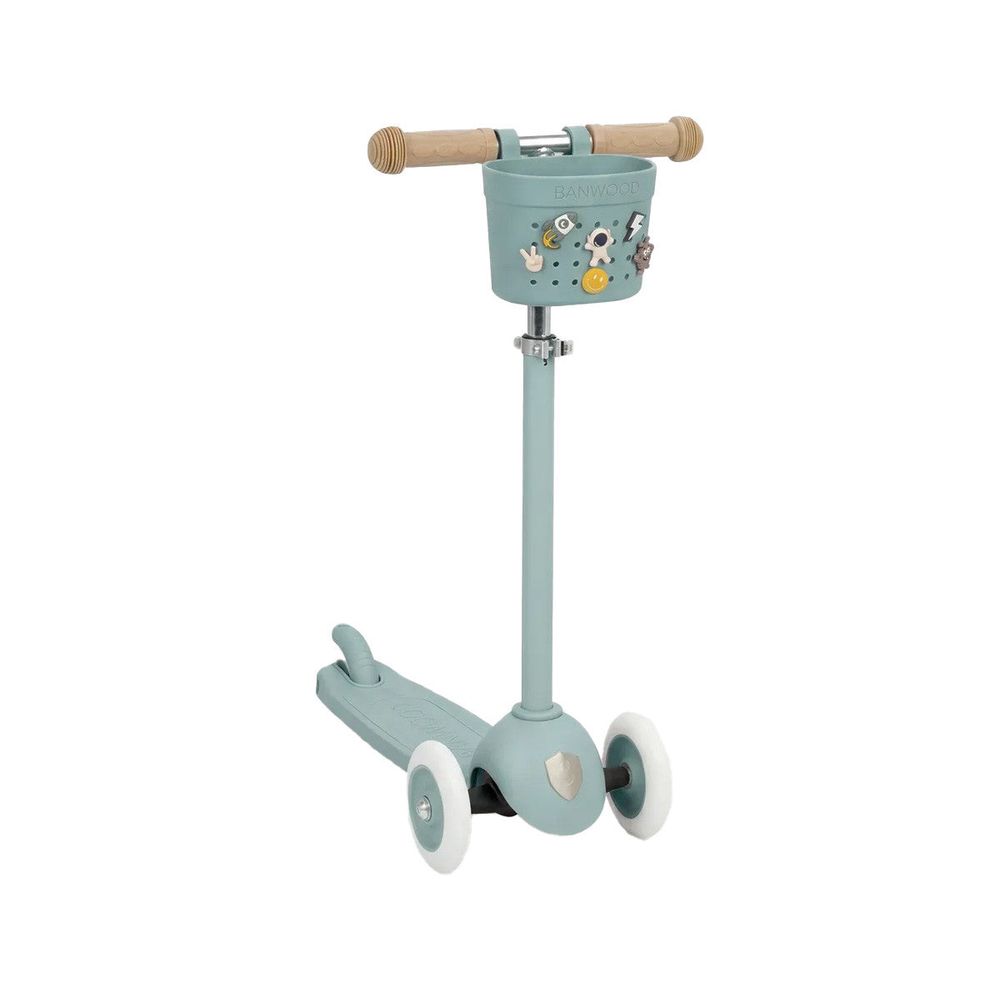 Trotinete Eco Teal com cesto Pin & Ride