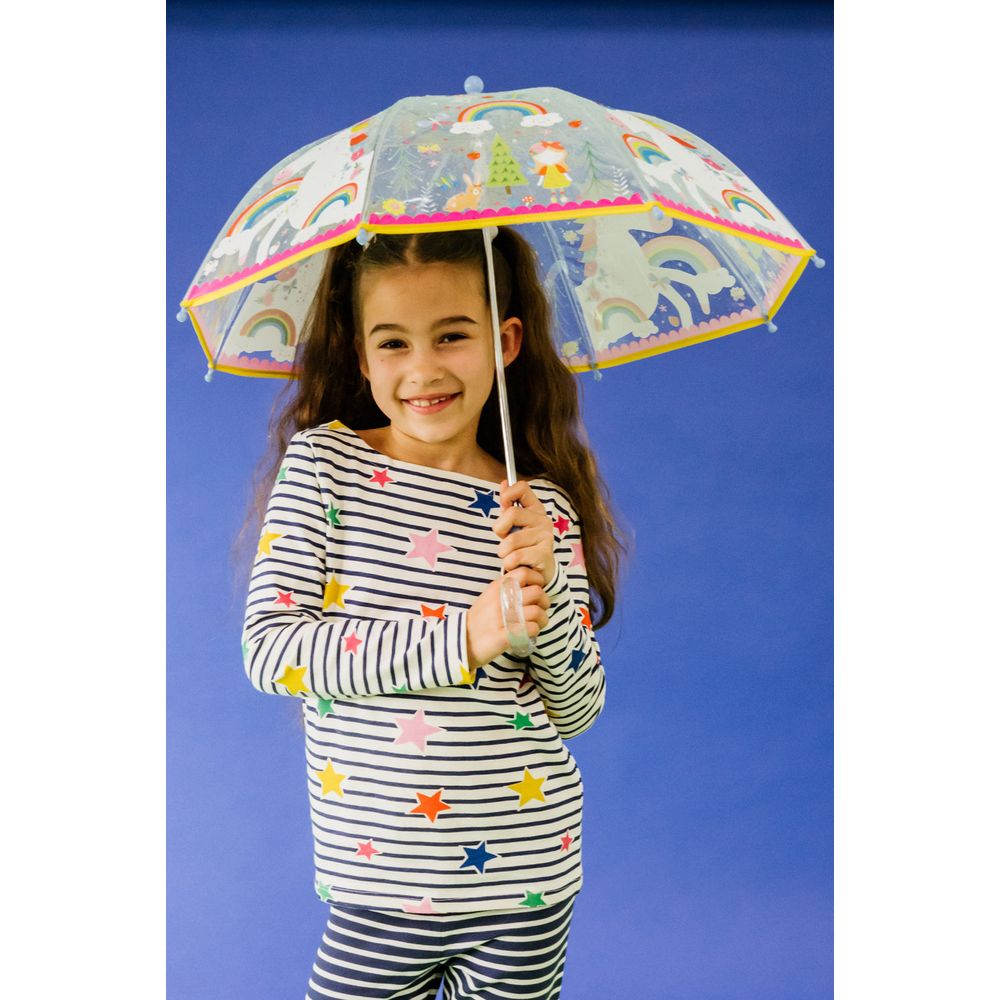 Guarda Chuva | Transparente | Fada e Arco Íris