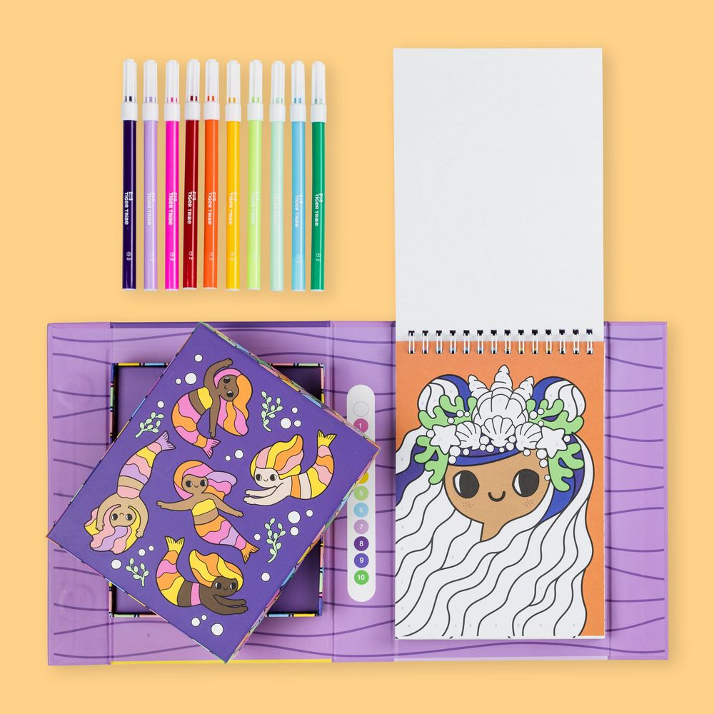 Colour By Numbers Mermaids and Friends