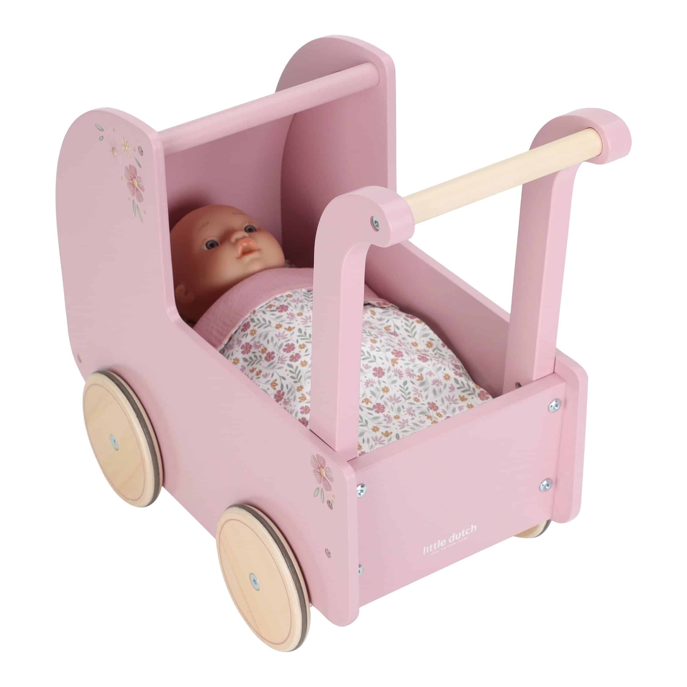 Carrinho de Passear Bonecas com Têxteis
