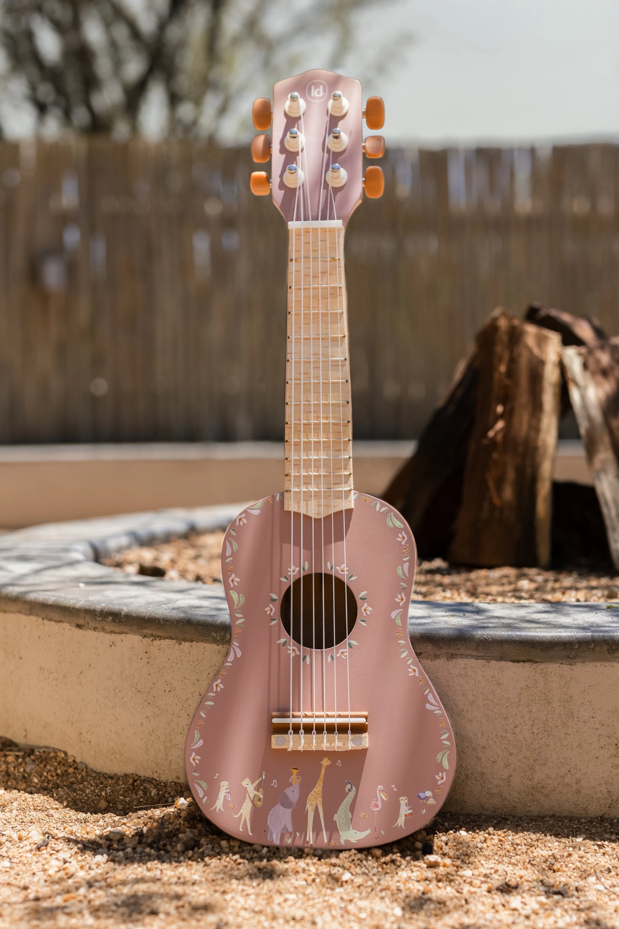 Guitarra de Madeira | Rosa | Safari Friends