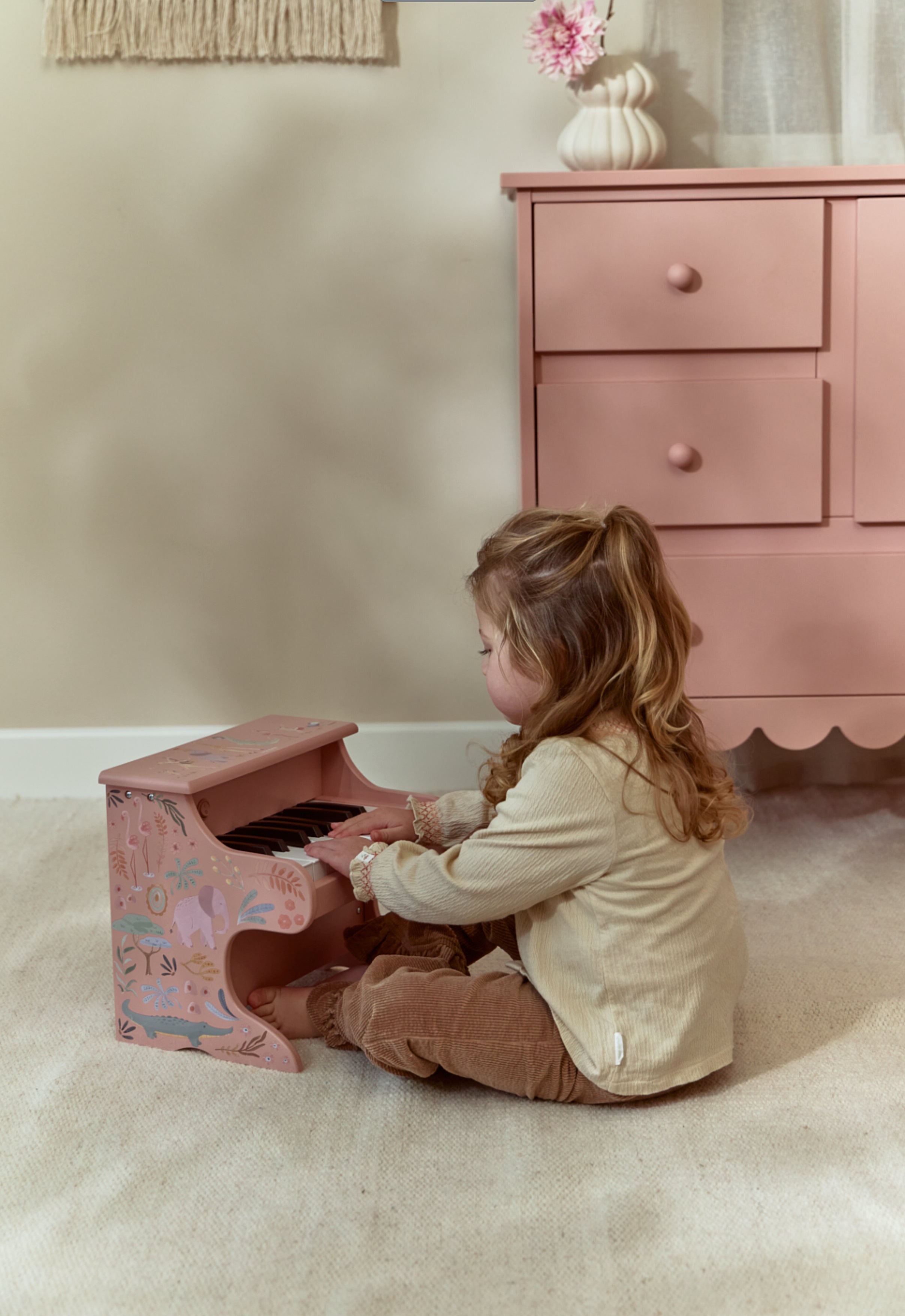 Piano de Madeira | Rosa | Safari Friends