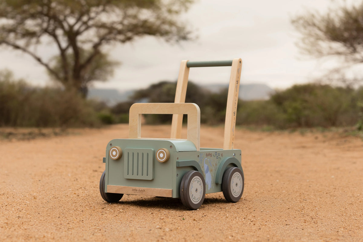 Carro de Empurrar | Madeira | Safari Friends | Little Dutch