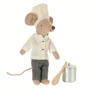 Chef mouse w. soup pot and spoon
