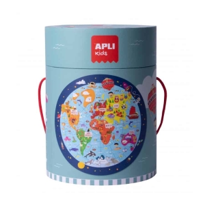 Puzzle Circular | Mapa Mundo | 48 peças
