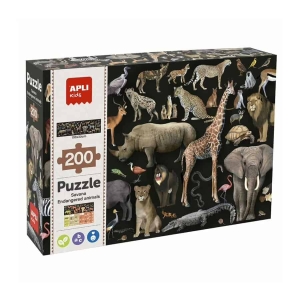 Puzzle | Animais Savana em Extinção | 200 peças