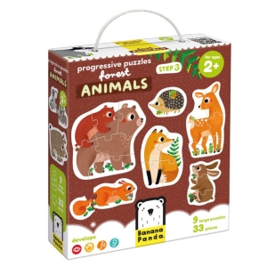 Progressive Puzzles | Forest Animals