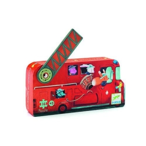 Puzzle | 16 peças | Camião Bombeiros