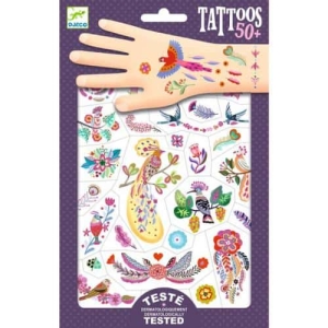 50 Tatuagens | Metalizadas | Pássaros Brilhantes