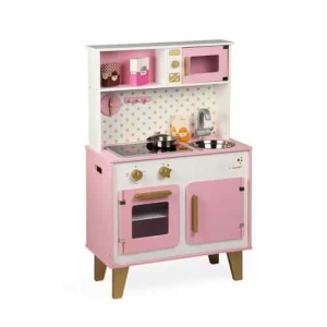 Cozinha de Madeira | Fogão | Rosa