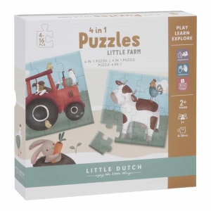 4 em 1 Puzzles | Little Farm