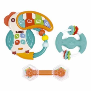 Caixa de Música e 2 Chocalhos Maraca
