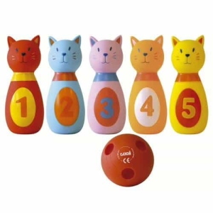 Jogo de Bowling | Plástico Suave | Gatinhos