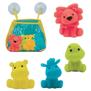 Brinquedos de Banho e Bolsa de Rede com Ventosas