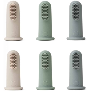 Pack 6 Finger Toothbrush | Simon | Peppermint Mix