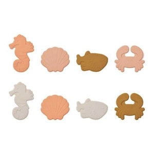 Mini Bath Math | Pack 8 | Paola | Sea creature / Rose multi mix