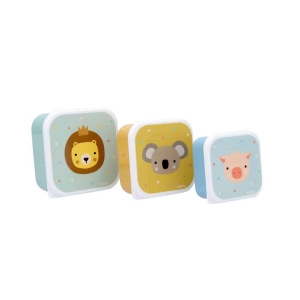 Conjunto 3 Caixas Lancheira | Animal Friends