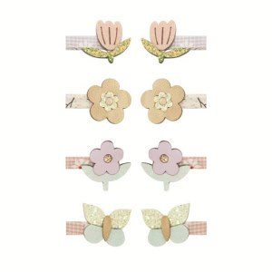 Pack 8 mini ganchos | Bouquet | Pastels