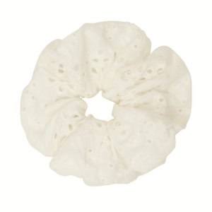 Scrunchie Giant | Broderie Anglaise | White