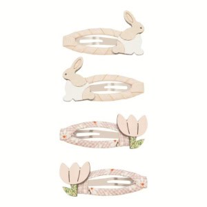 Pack 4 ganchos | Bunny | Flower | Pink Multi