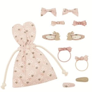 Bolsa com Acessórios Cabelo | Easter | Pink