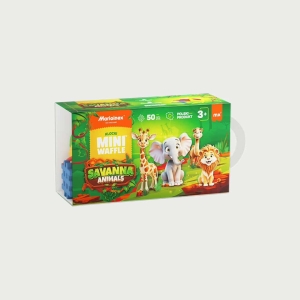 Mini WAFFLE | Animais Savana | 50 pcs