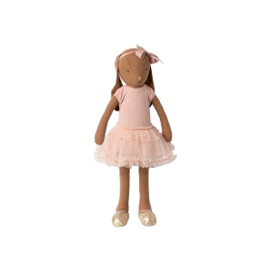 Bunny | Maileg | Size 3 | Chocolate brown | Ballet suit and skirt rose