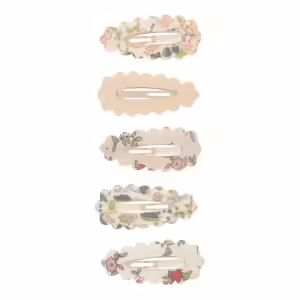 Pack 5 mini ganchos | Scalloped Floral | Multi