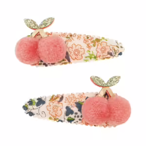 Pack 2 ganchos | Pom Pom | Floral Cherry | Pink Multi
