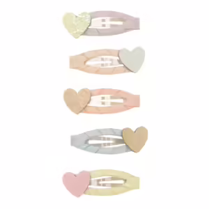 Pack 5 mini ganchos | Dreamy Hearts | Bright Multi