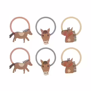 Pack 6 mini elasticos | Pony | Multi
