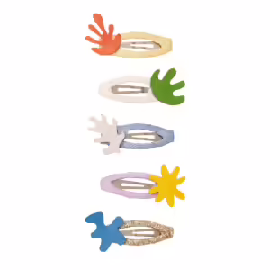 Pack 5 mini ganchos | Abstract Shape | Bright Multi