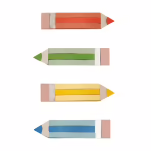 Pack 4 ganchos | Colouring Pencil | Bright Multi