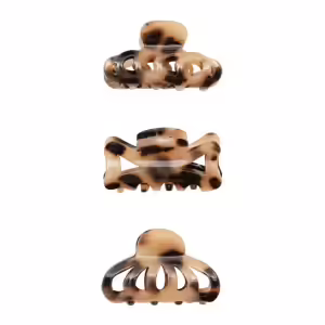 Pack 3 mini ganchos | Mola | Leopard | Brown