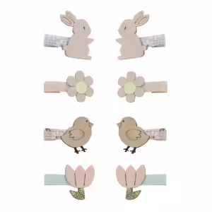 Pack 8 mini ganchos | Eastar Bunny | Pastels