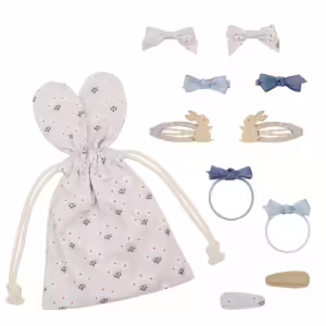 Bolsa com Acessórios Cabelo | Easter | Blue