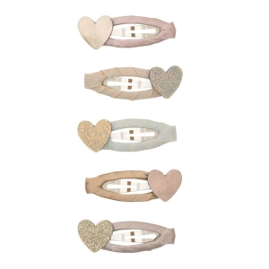 Pack 5 mini ganchos | Heart | Shimmer