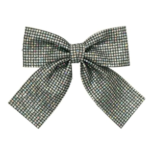 Gancho | Disco Ball Oversized Bow | Silver