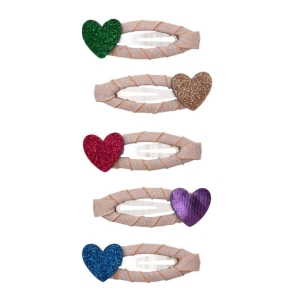 Pack 5 mini ganchos | Jazzy Heart | Bright Multi