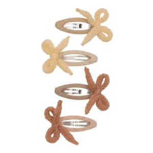 Pack 4 ganchos | Granny Knitted Bow | Neutral