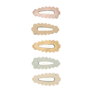 Pack 5 mini ganchos | Scallop | Metallic Multi