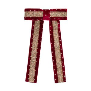 Gancho | Circus Glitter Bow | Red | Burgundy